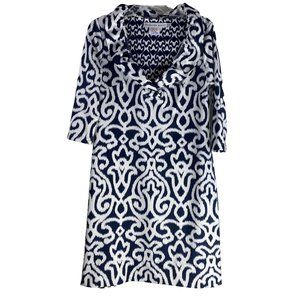 Gretchen Scott Designs Navy and White Mini Dress